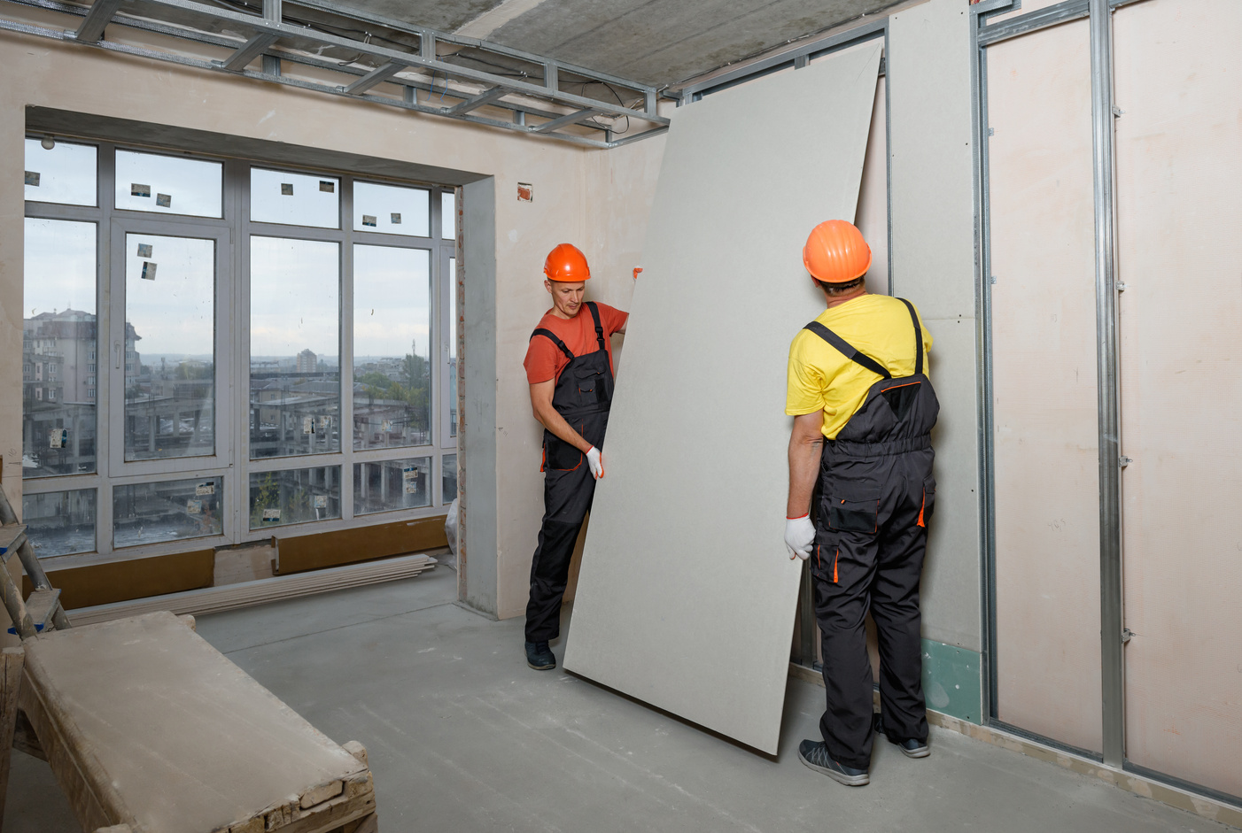 Drywall installation.